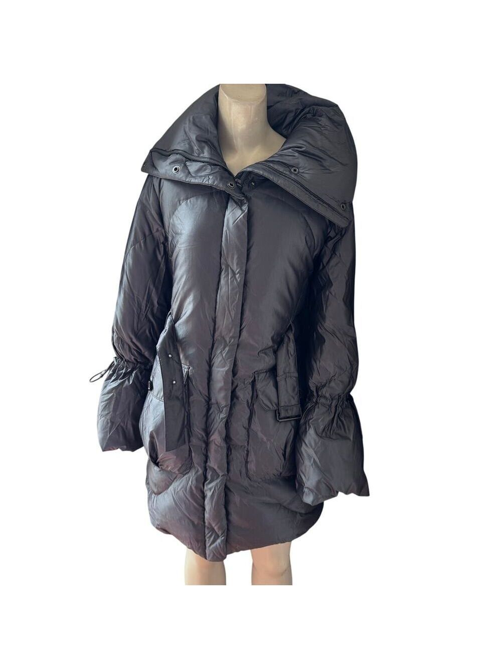 Premise Goose Down Puffer coat , gray, size small